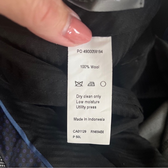 Shaquille O'Neal Wool Dress Pants Mens 50W Long Gray High Rise w/ Tags Pants - Picture 8 of 8